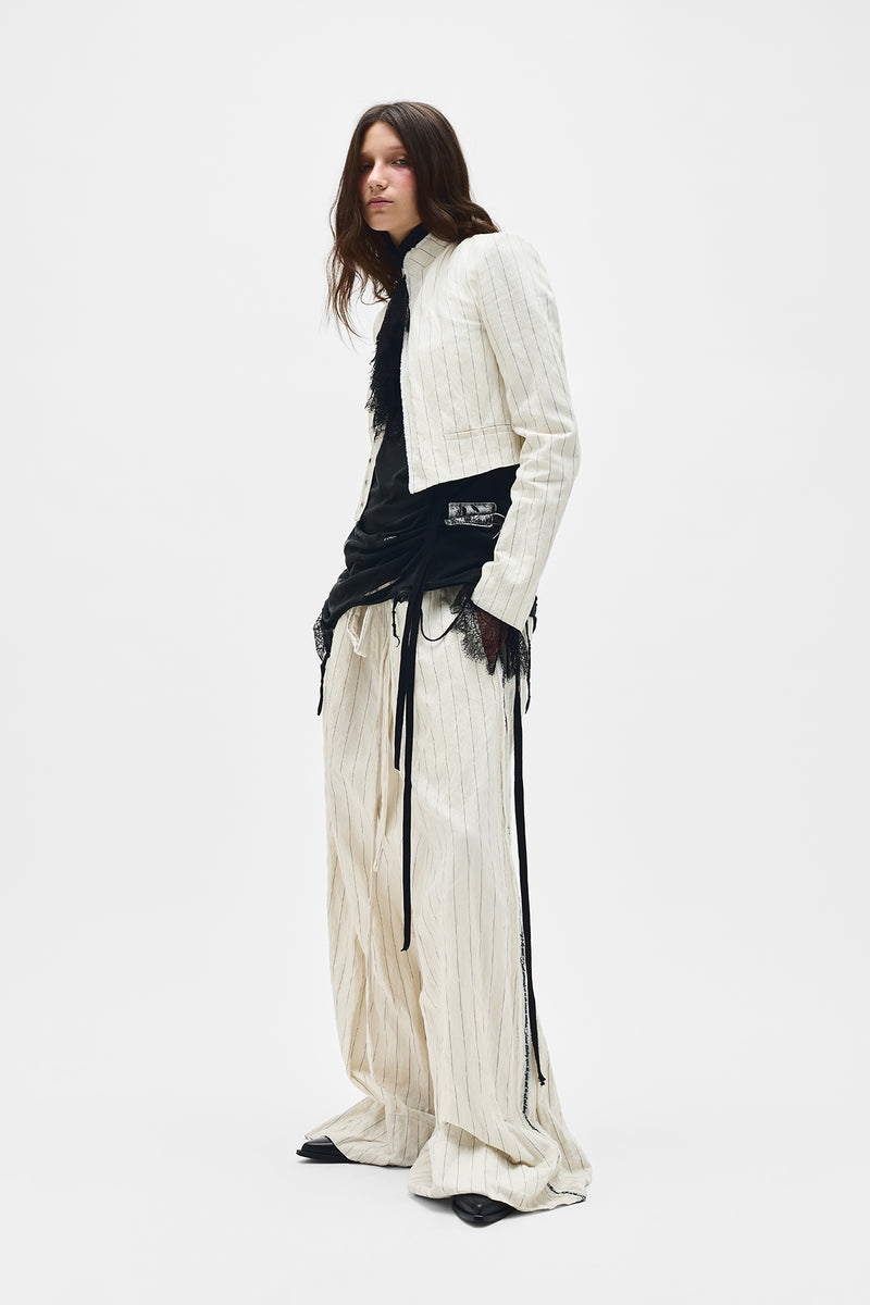 Mami Cropped Stand Collar Blouson