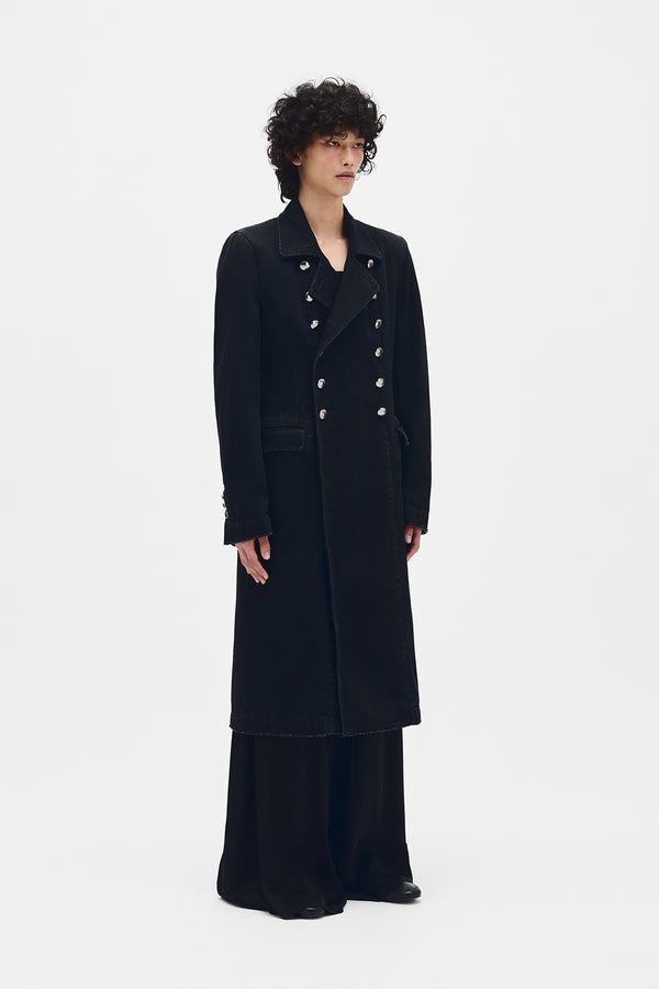 Wilem Double Breasted Fitted Trench Coat