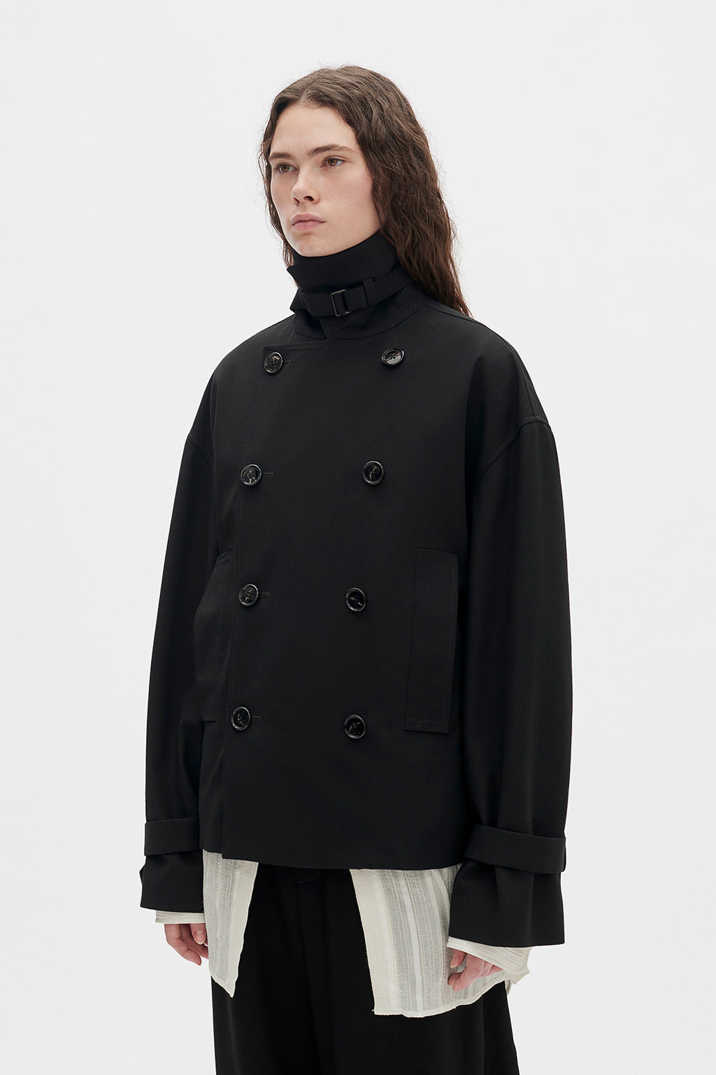 leni Cropped Trench Coat