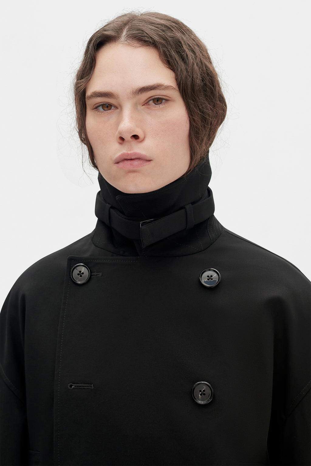 leni Cropped Trench Coat