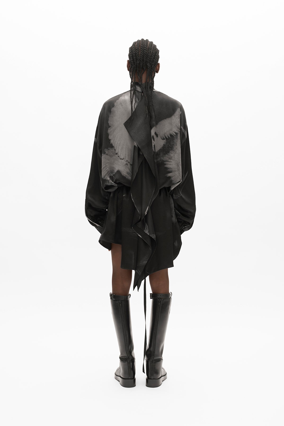 Reda ''Tauben'' Print Minikleid 