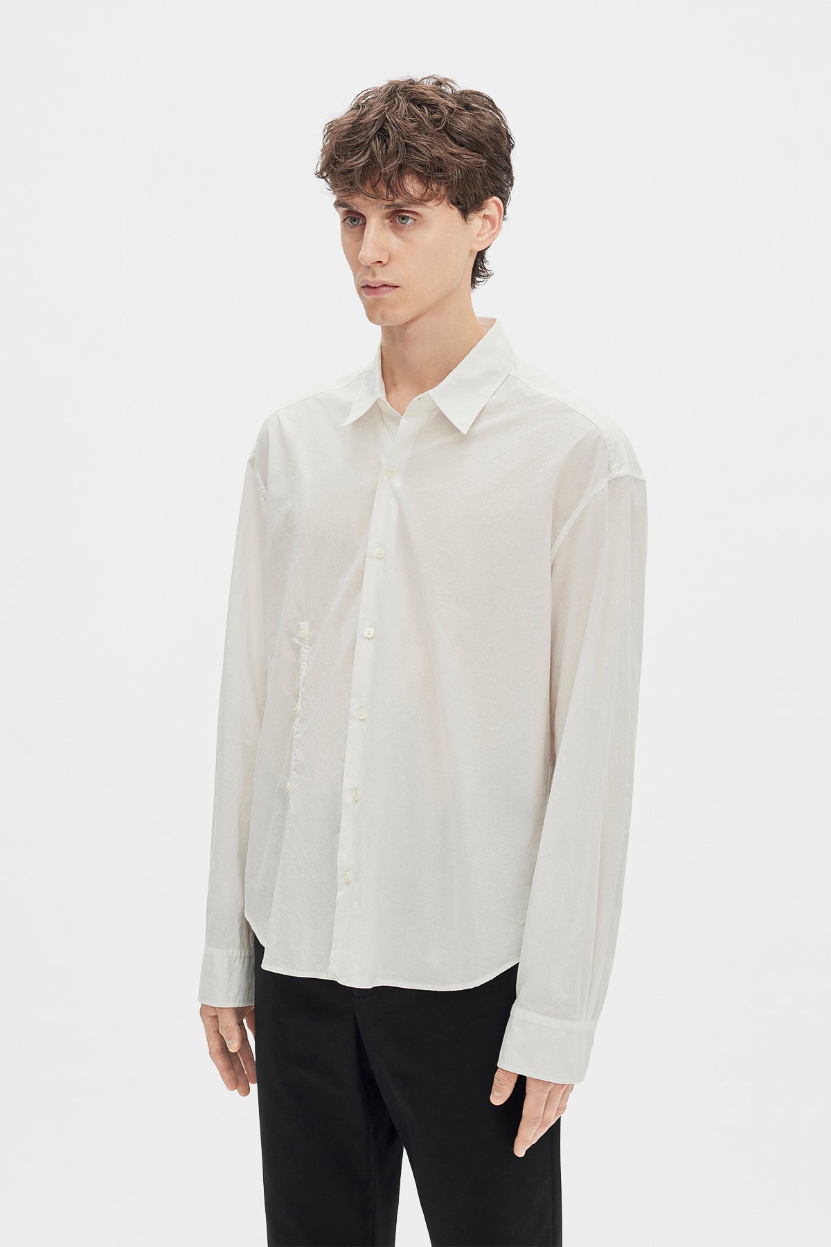 Isak Twisted Script Print Hemd 