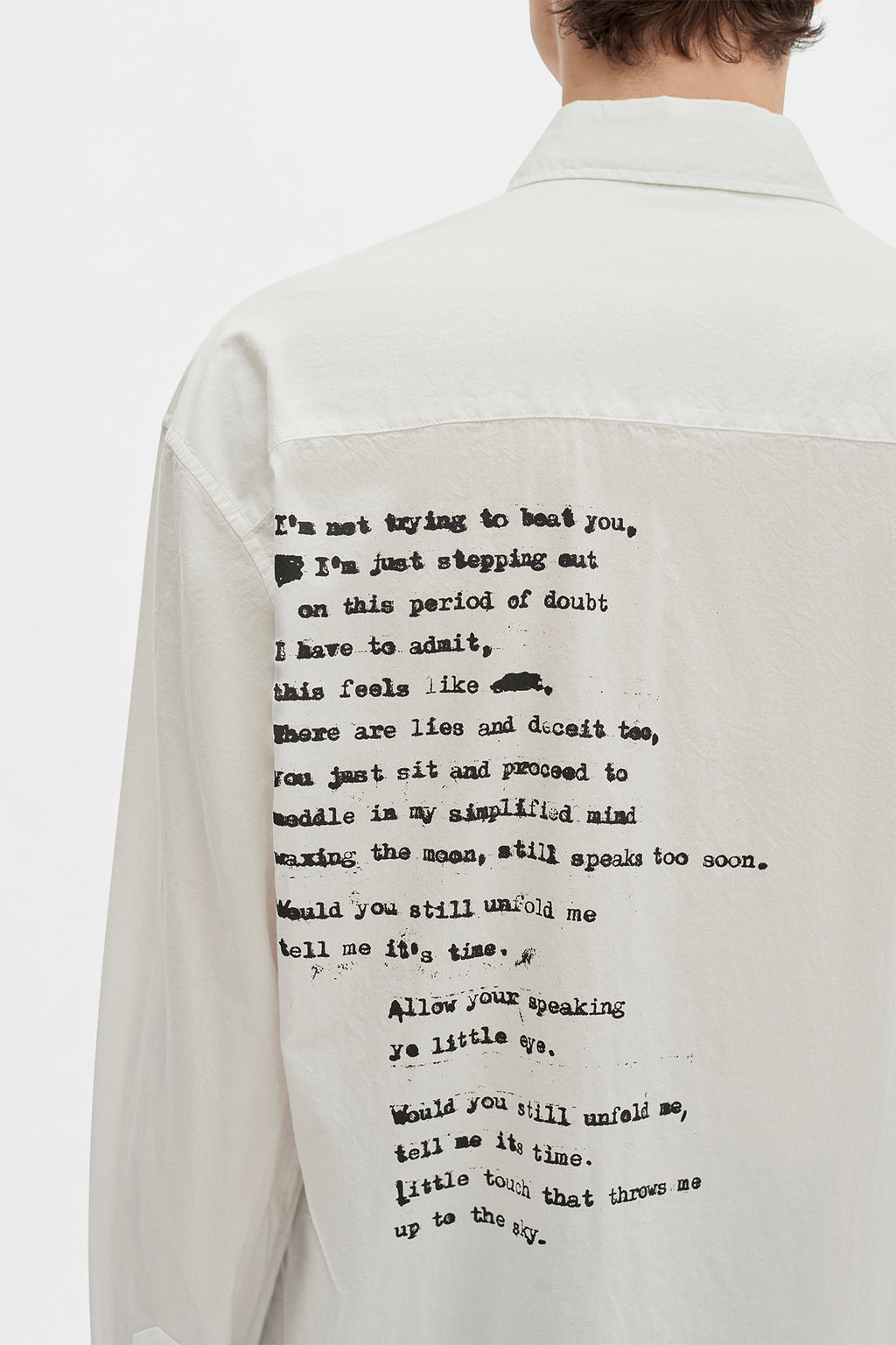 Isak Twisted Script Print Hemd 