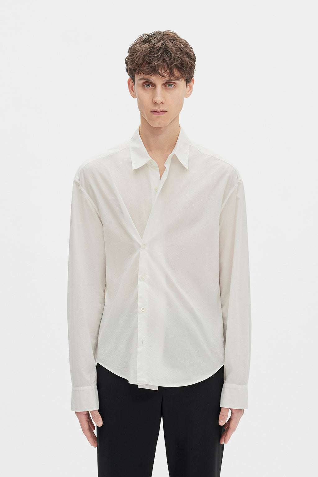 Isak Twisted Script Print Hemd 