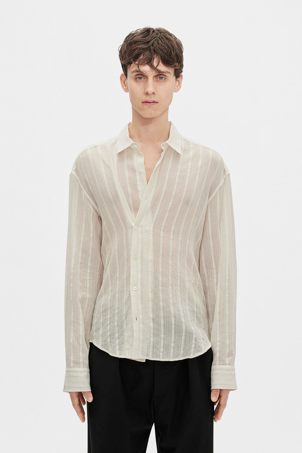 Isak Twisted Light Dobby Stripe Shirt