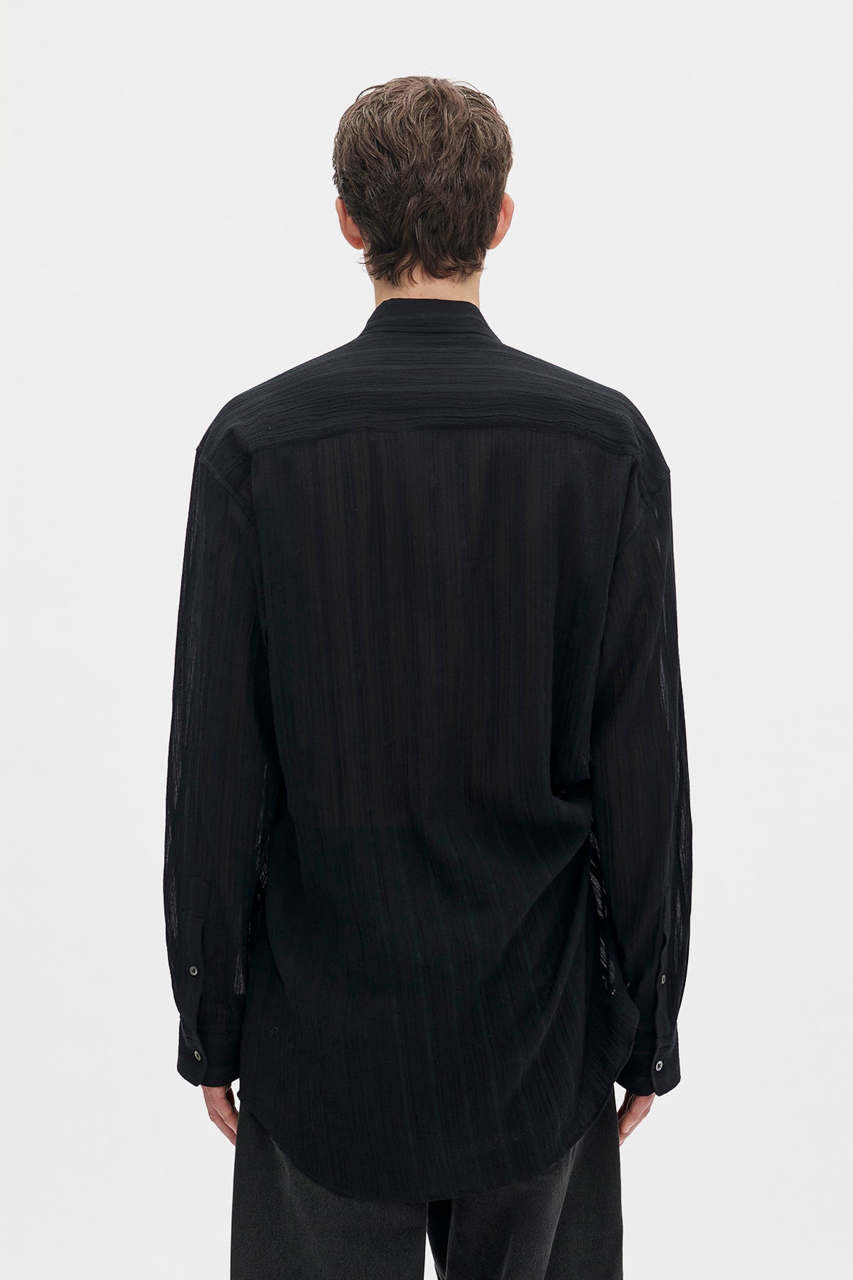 Randolf Dobby Stripe Shirt with Adjustable Strap