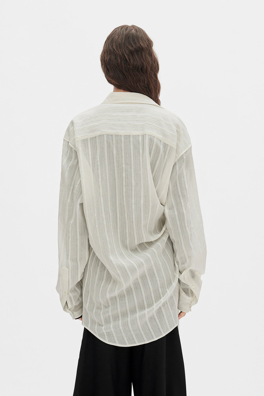 Ebba Dobby Stripe Shirt with Adjustable Strap