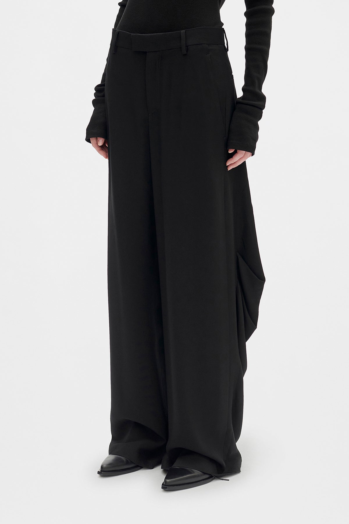 Odeta Draped Comfort Trousers