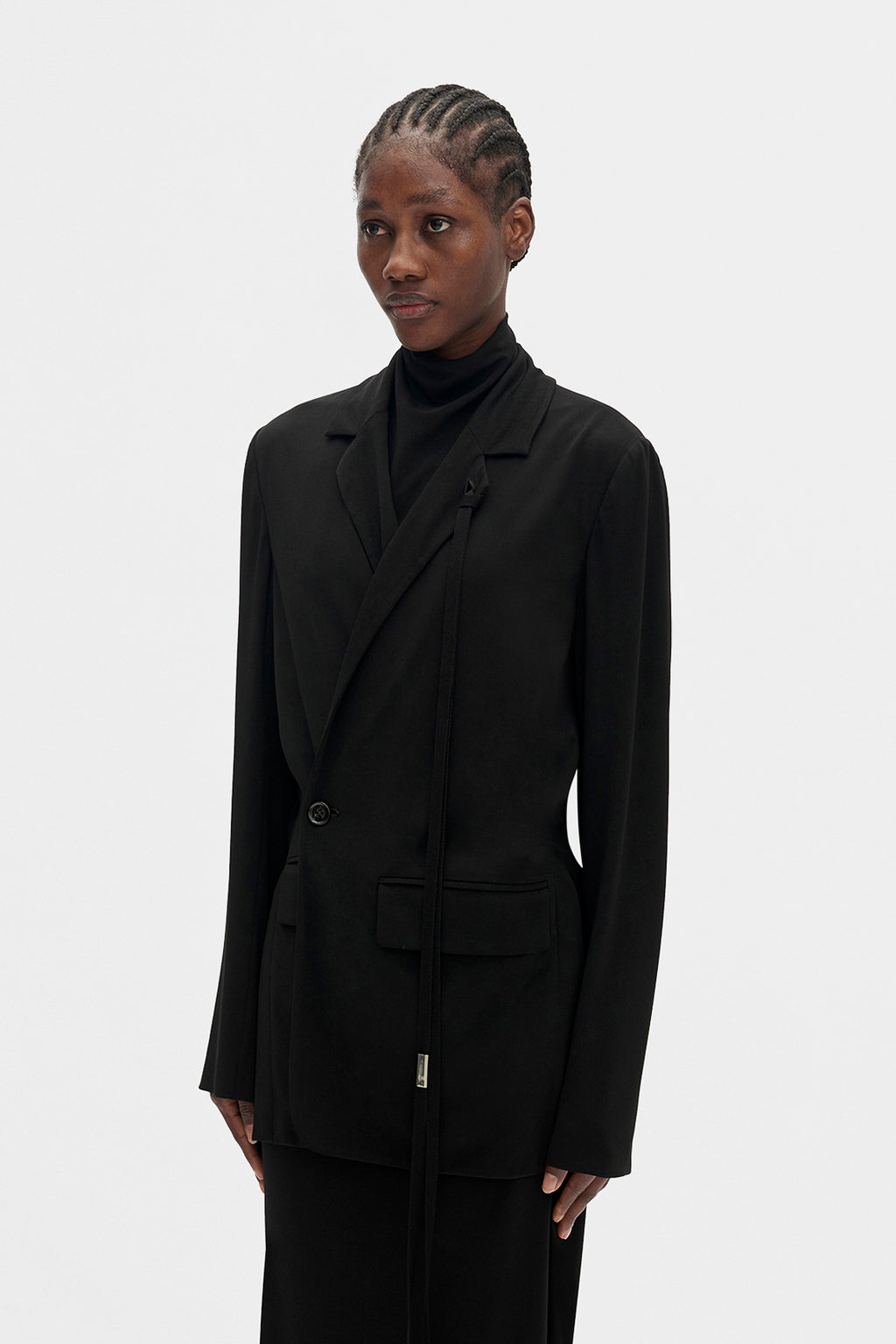 Olena Wrap Deconstructed Blazer