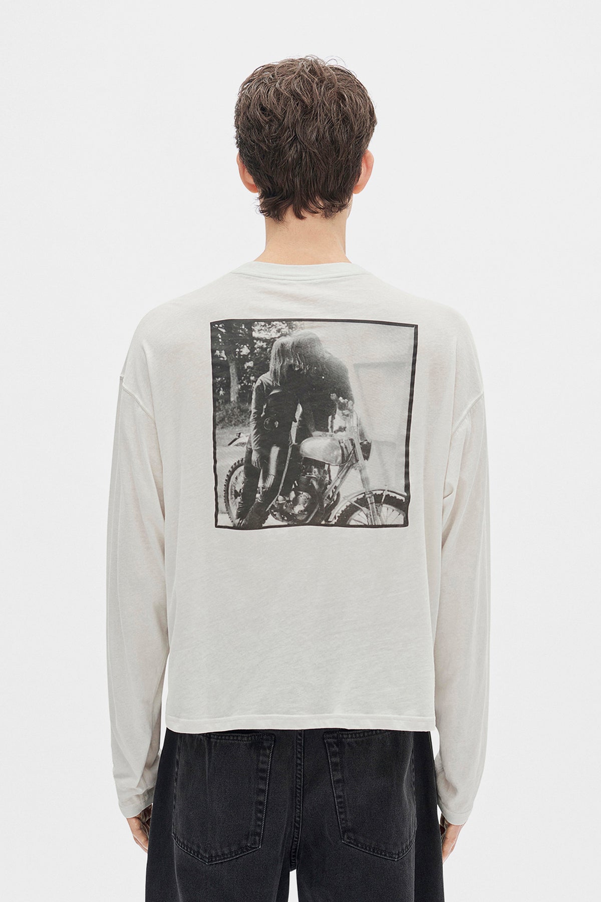 Emil ''Bike'' Print Long Sleeve T-Shirt – Ann Demeulemeester