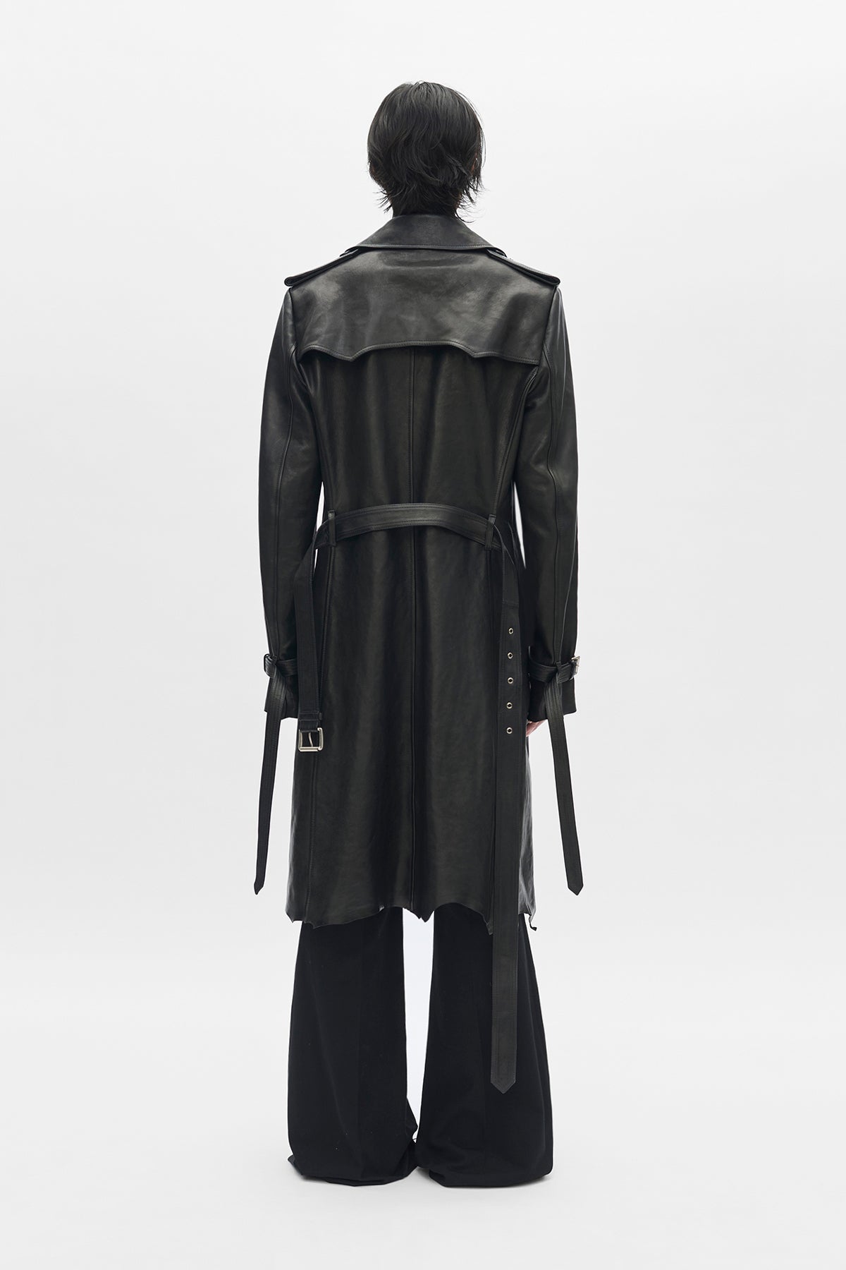 Flupke Double-Breasted Leather Coat – Ann Demeulemeester