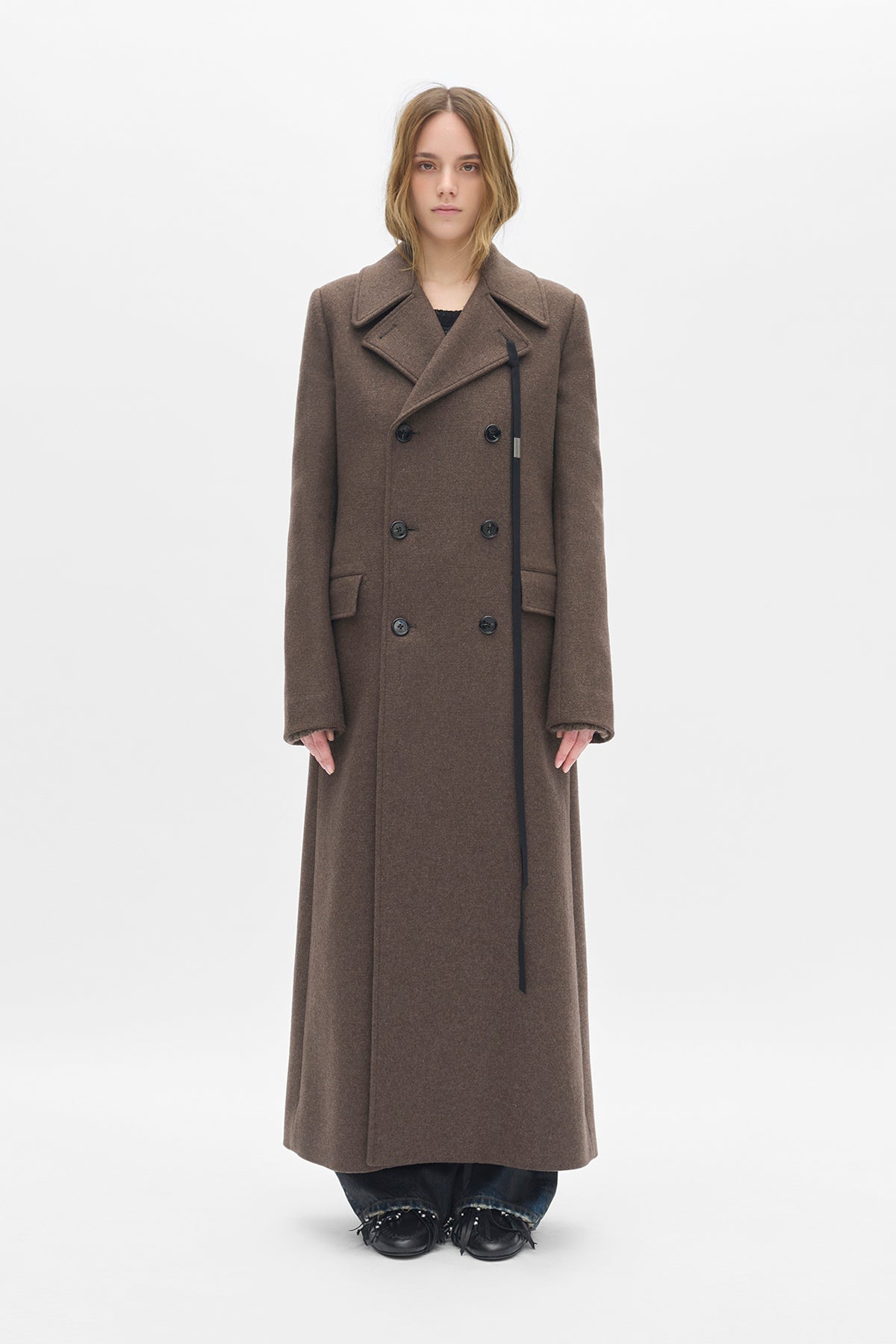 Agniet Long Fitted Double Breasted Coat – Ann Demeulemeester