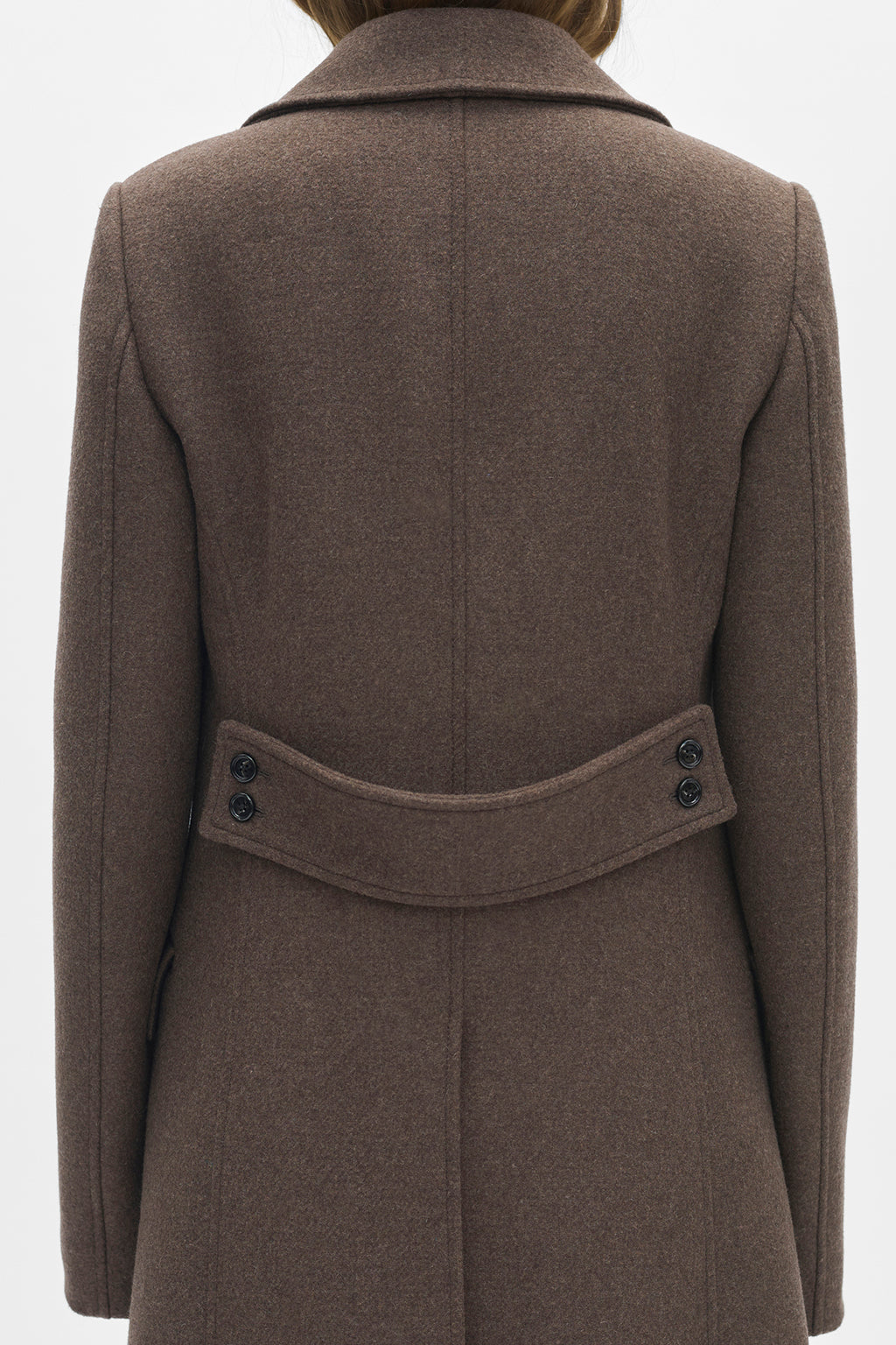 Agniet Long Fitted Double Breasted Coat