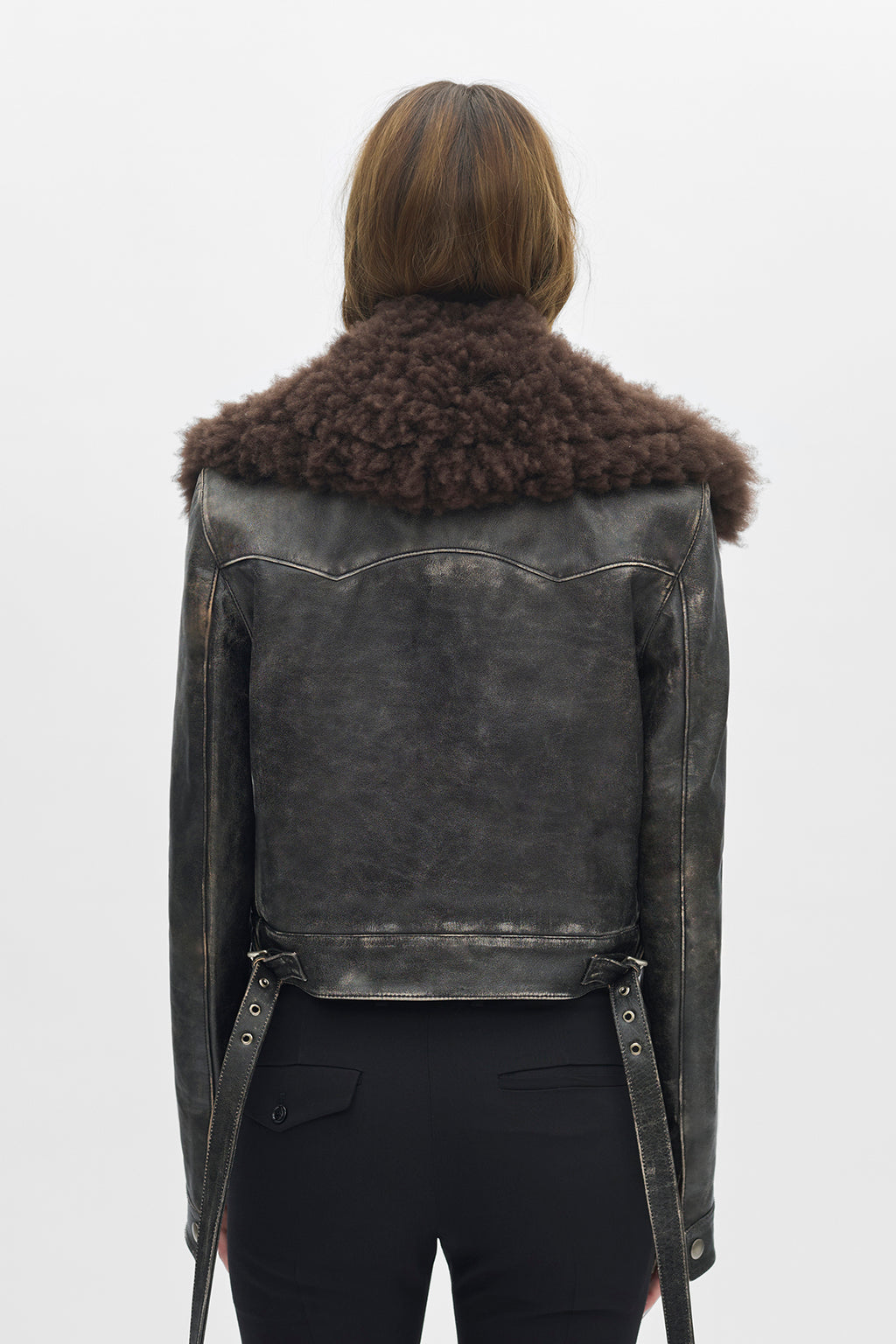 Wiebke Wool and Shearling Perfecto