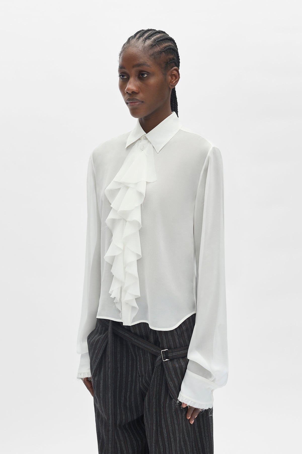 レア ANN DEMEULEMEESTER Shirt フリルシャツ 激レア Ann Demeulemeester フリル シャツ