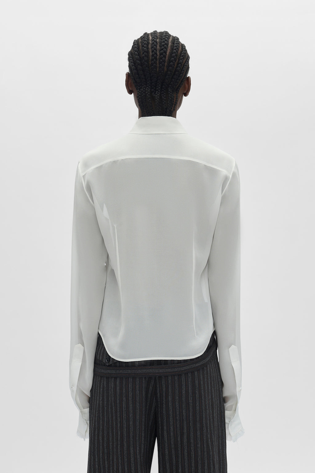 Nare Slim Fit Ruffle Shirt