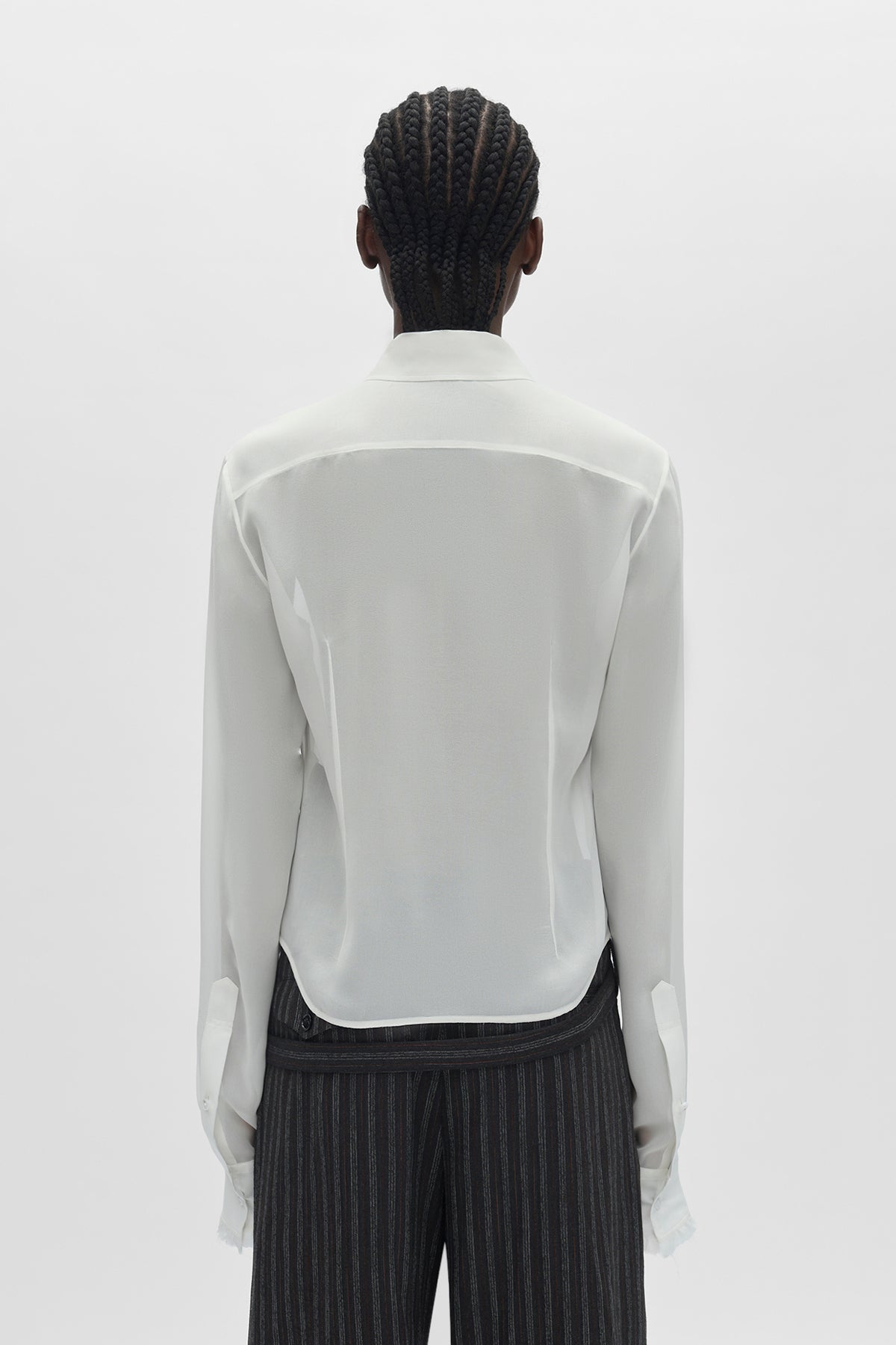 Nare Slim Fit Ruffle Shirt