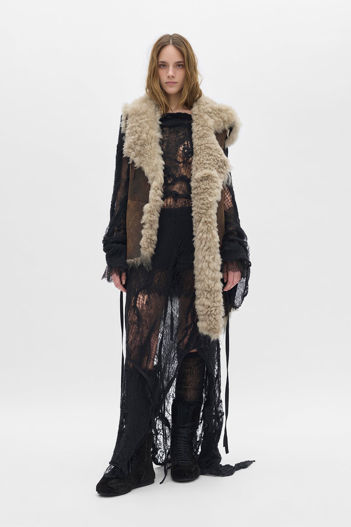 Aleid Asymmetric Fur Waistcoat – Ann Demeulemeester