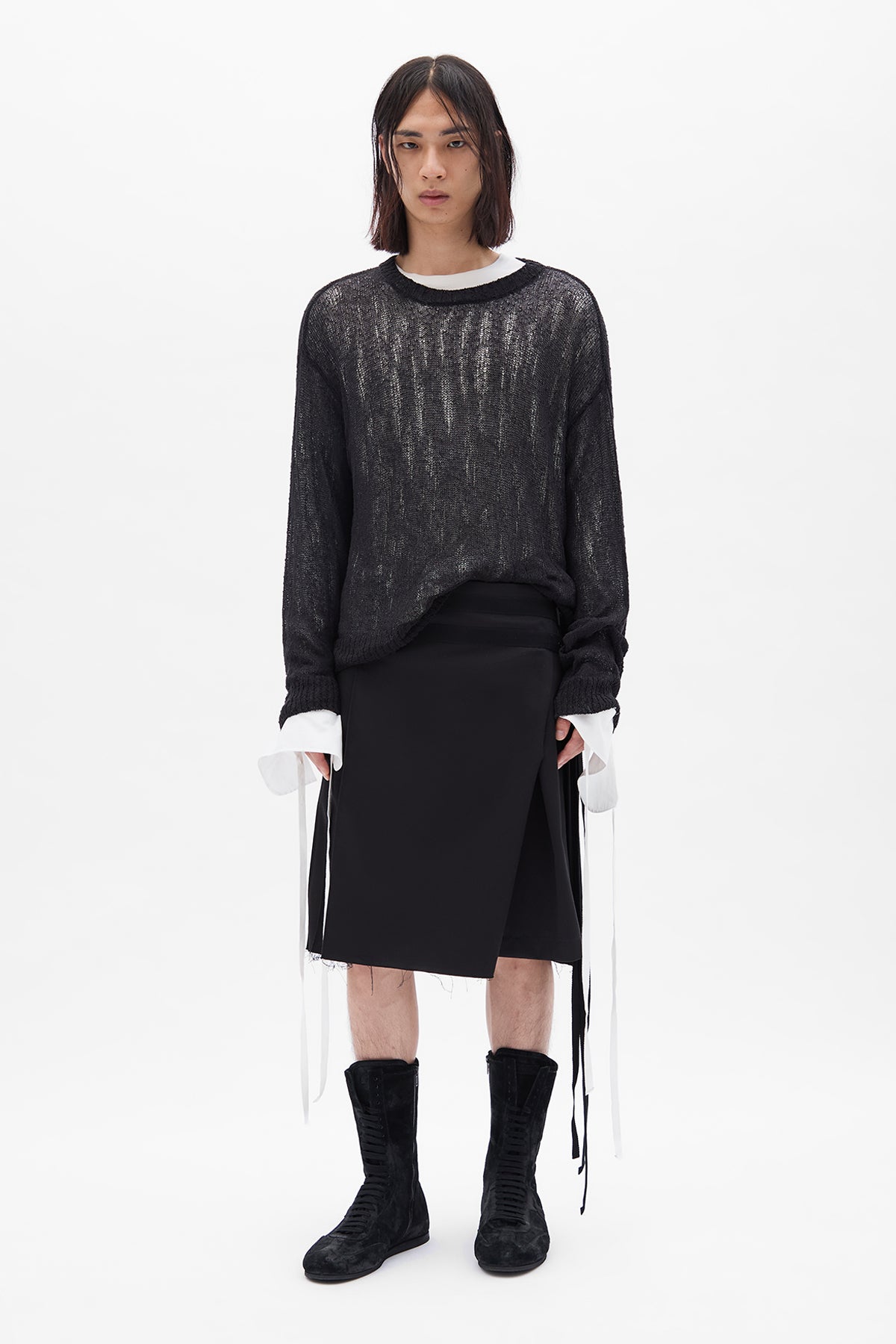 Mane Knee Length Kilt – Ann Demeulemeester