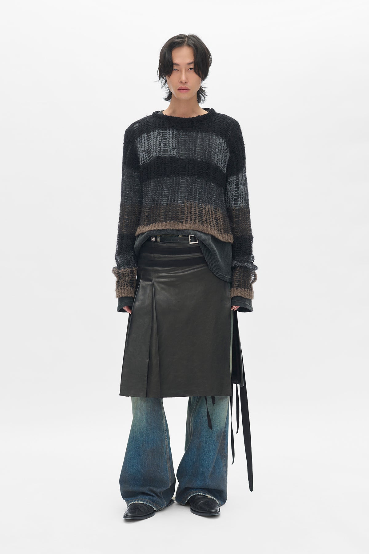 Modest 5 Pockets Bootcut Trousers – Ann Demeulemeester