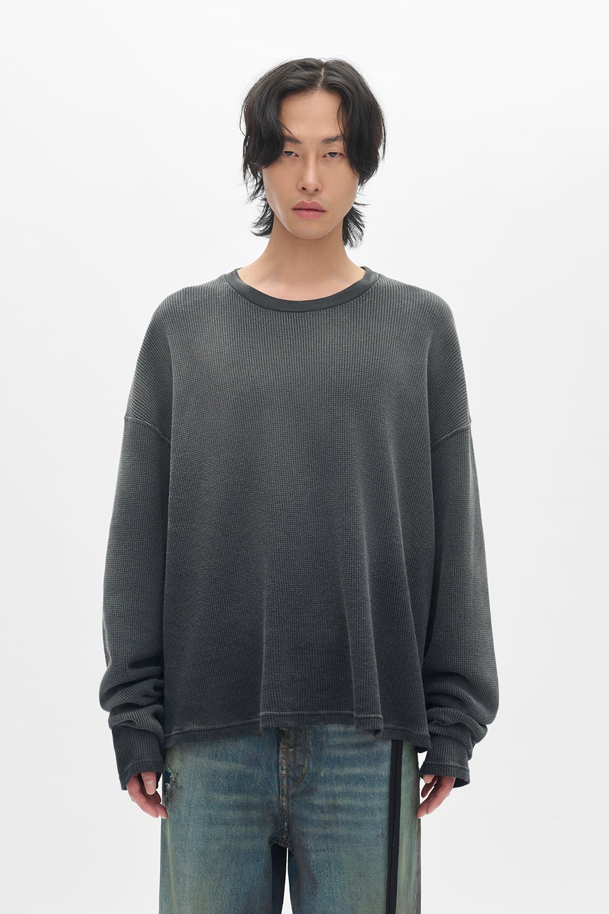 トップス ANN DEMEULEMEESTER longsleeve t Greg Slim Fit Long Sleeves T-Shirt – Ann Demeulemeester