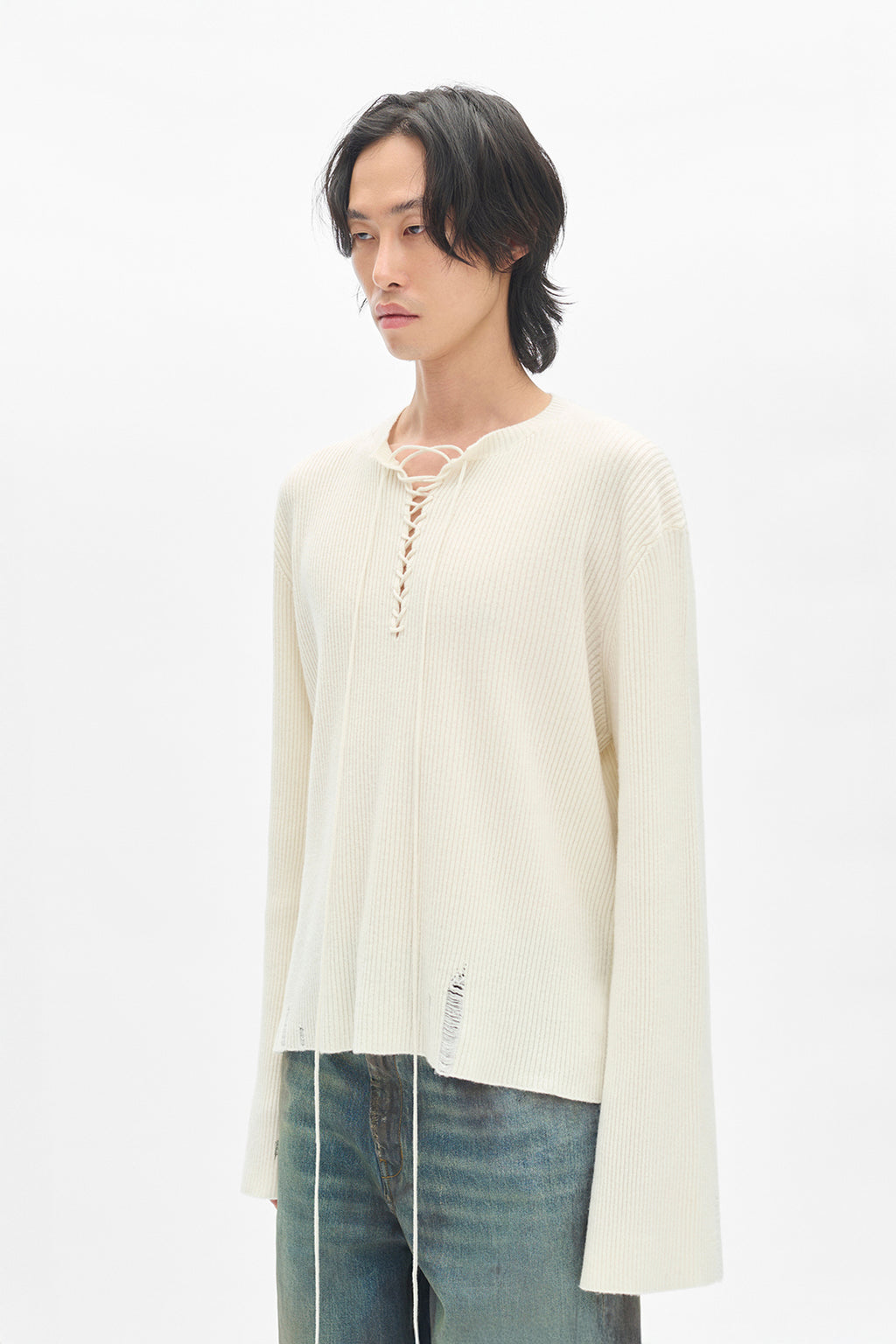 Pull Serafino à lacets Deder 