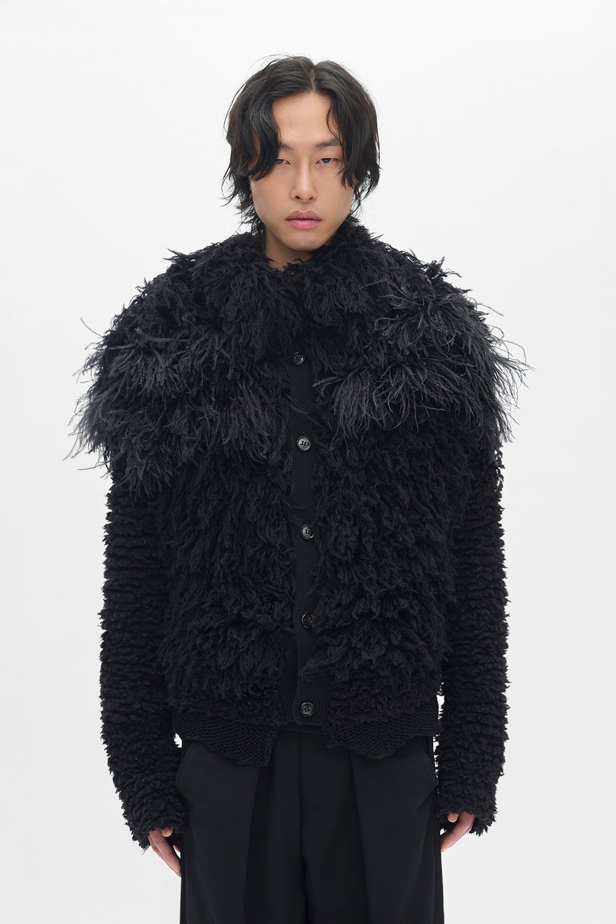 Here Cropped Knitted Blouson – Ann Demeulemeester