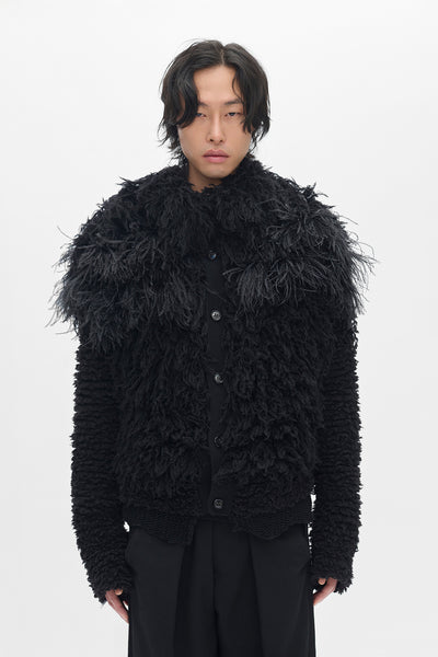 Here Cropped Knitted Blouson – Ann Demeulemeester