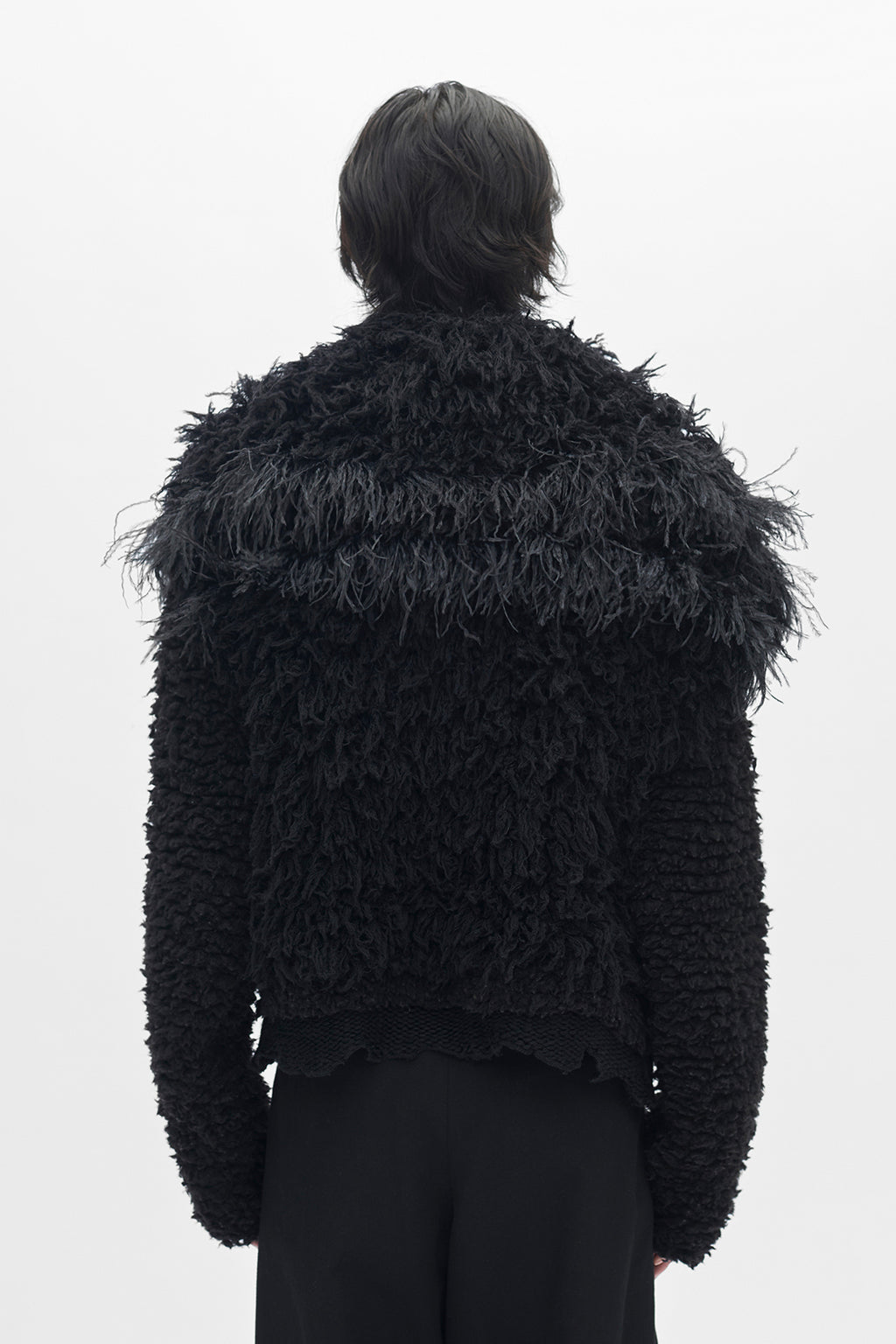 Here Cropped Knitted Blouson