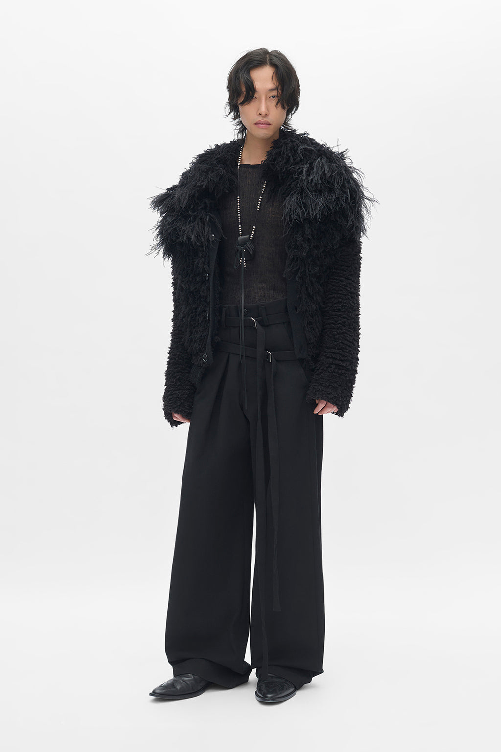 Here Cropped Knitted Blouson