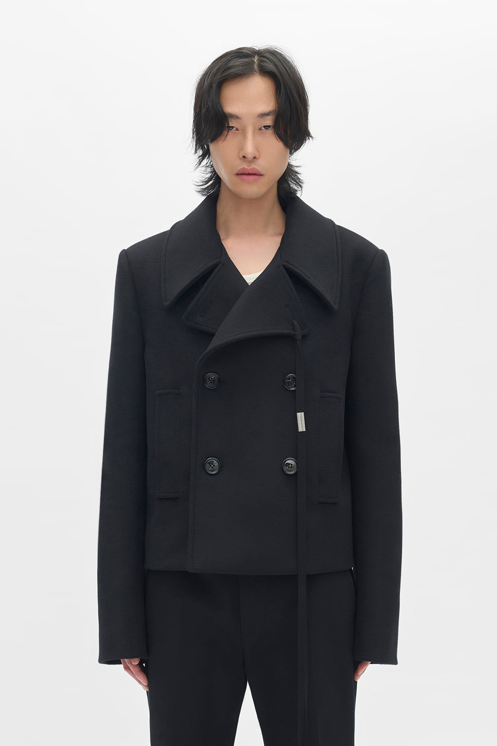 Desideer Fitted Double-Breasted Caban