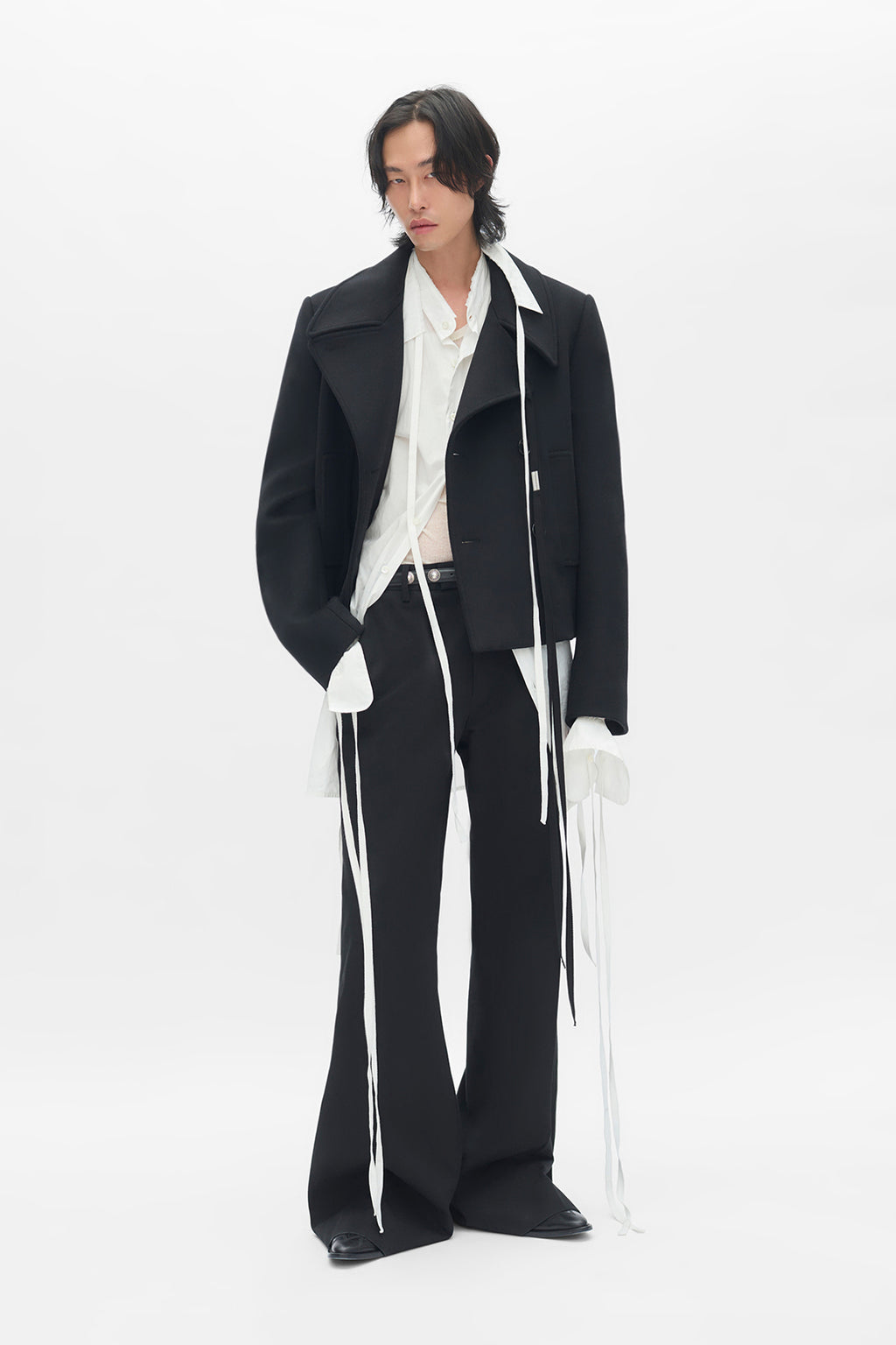 Desideer Fitted Double-Breasted Caban