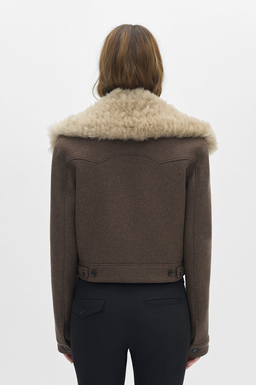 Wiebke Wool and Shearling Perfecto