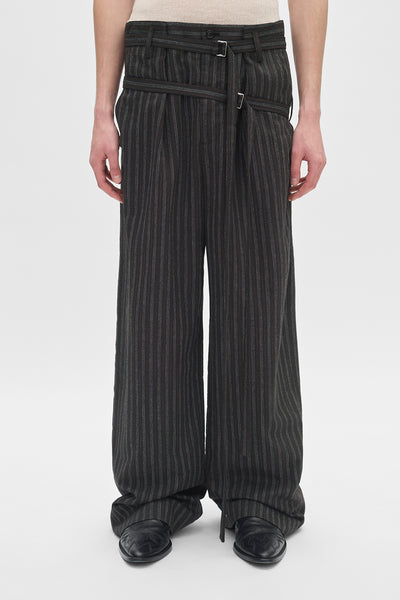 Woubrecht High Comfort Double Belted Trousers – Ann Demeulemeester