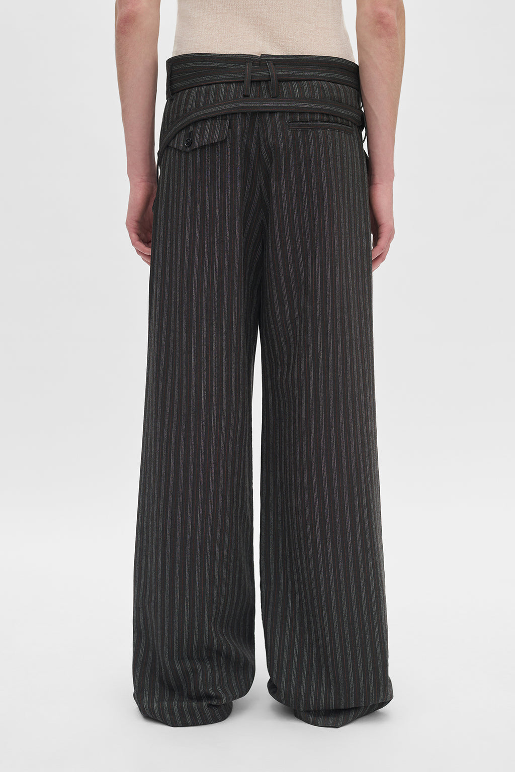 Woubrecht High Comfort Double Belted Trousers