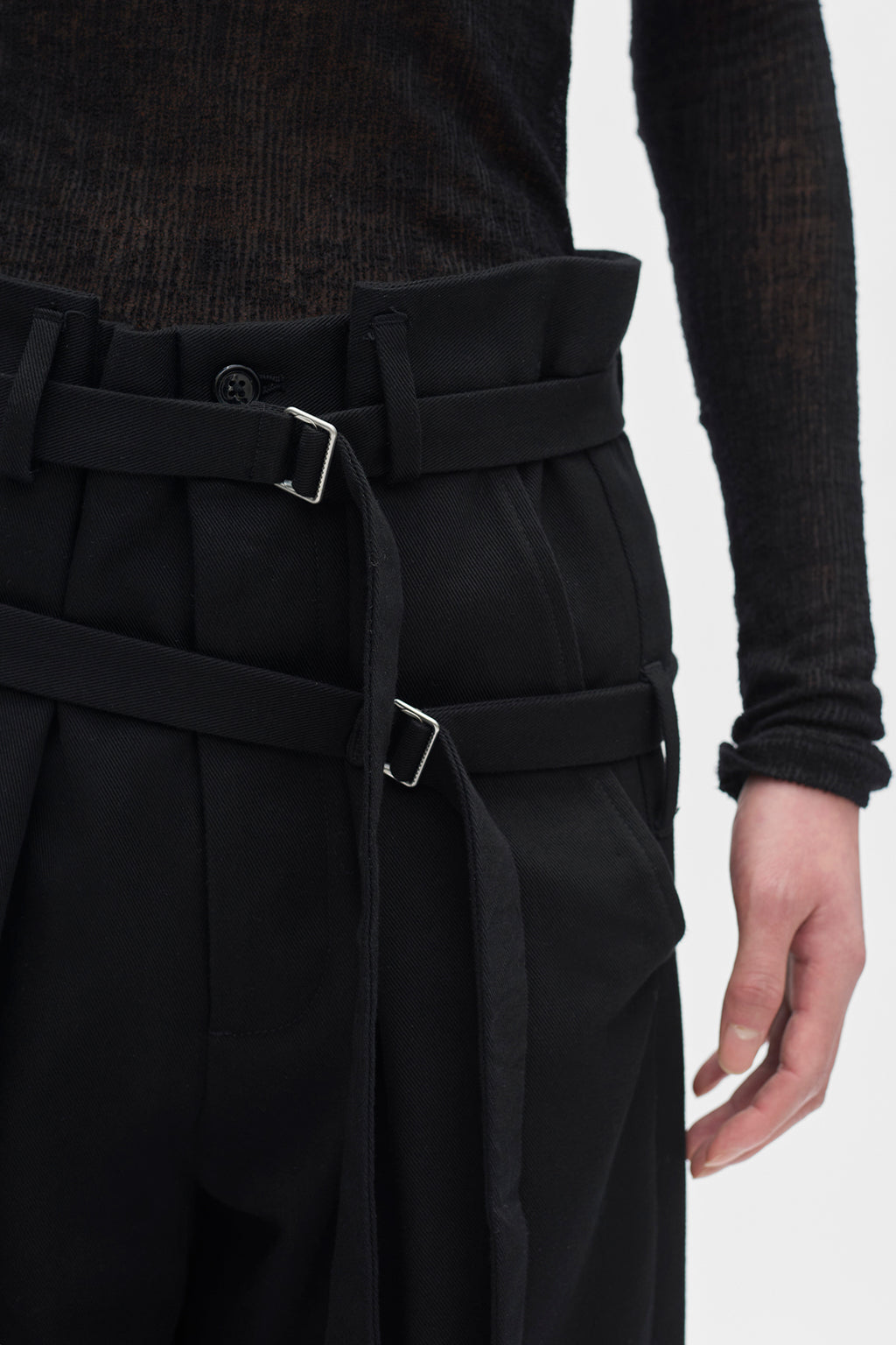 Woubrecht High Comfort Double Belted Trouser