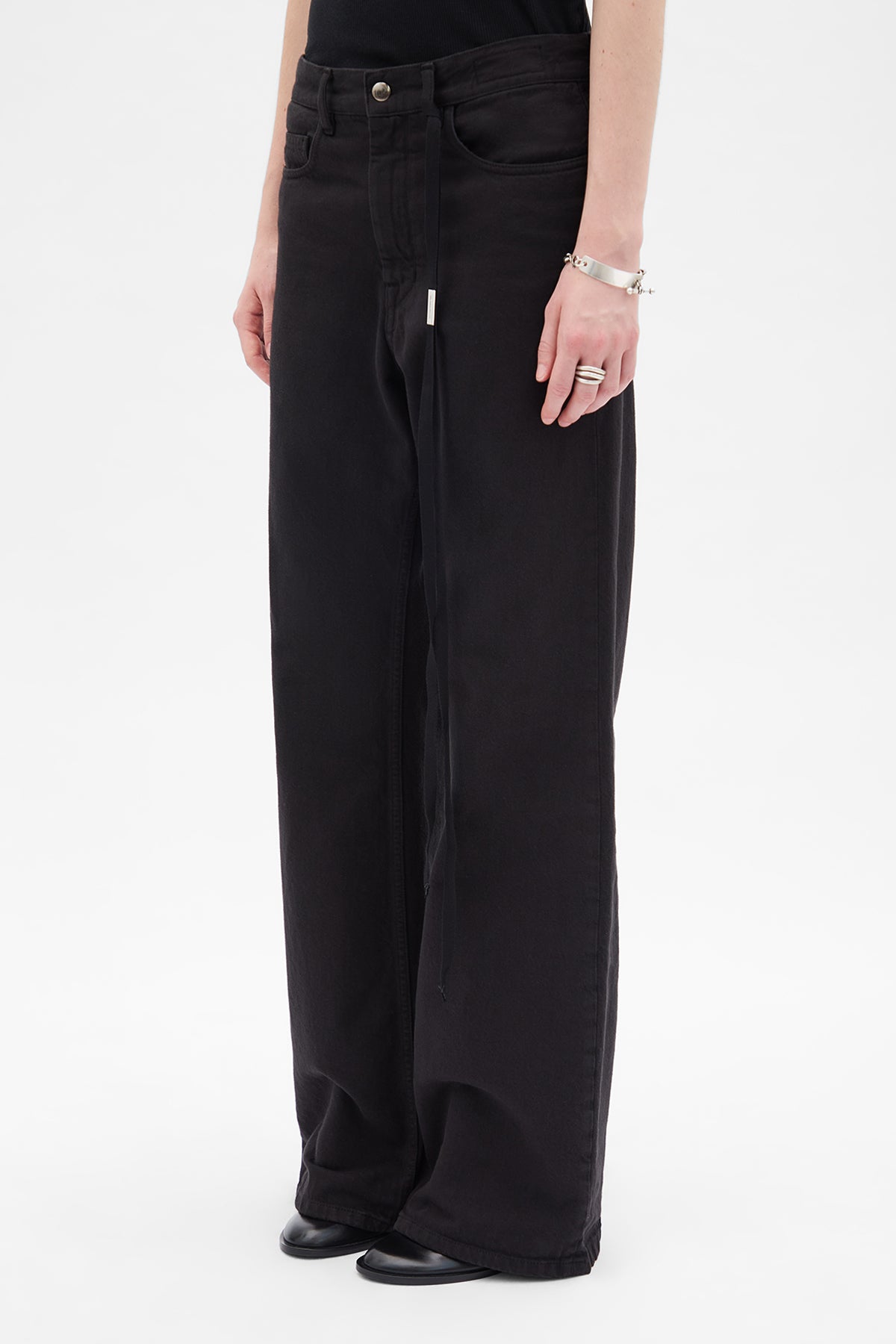 Genoveva 5 Pockets Relaxed Flared Trousers – Ann Demeulemeester