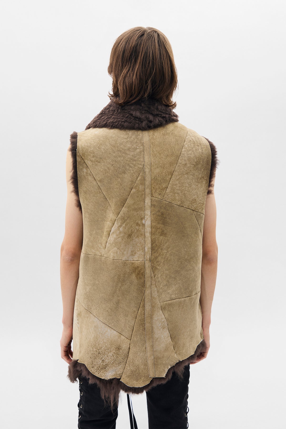 Addie Asymmetric Fur Waistcoat