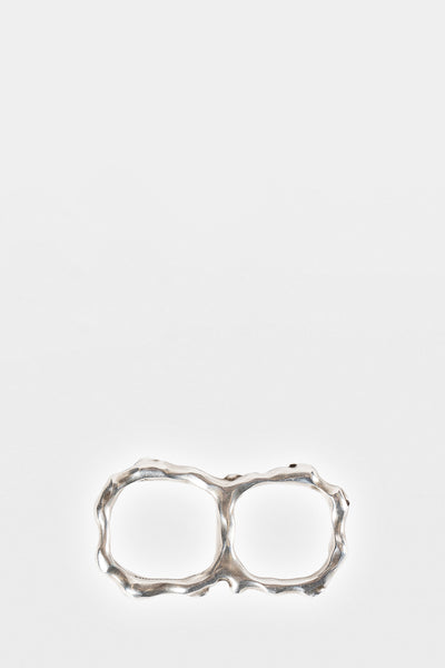 Lenja Futuristic Fine Thorn Double Ring – Ann Demeulemeester