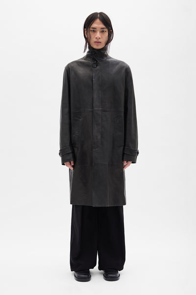 Ann Demeulemeester  リネンコート　カーディガンレザー　シャツ B0013723-LT137-099_1_grande.