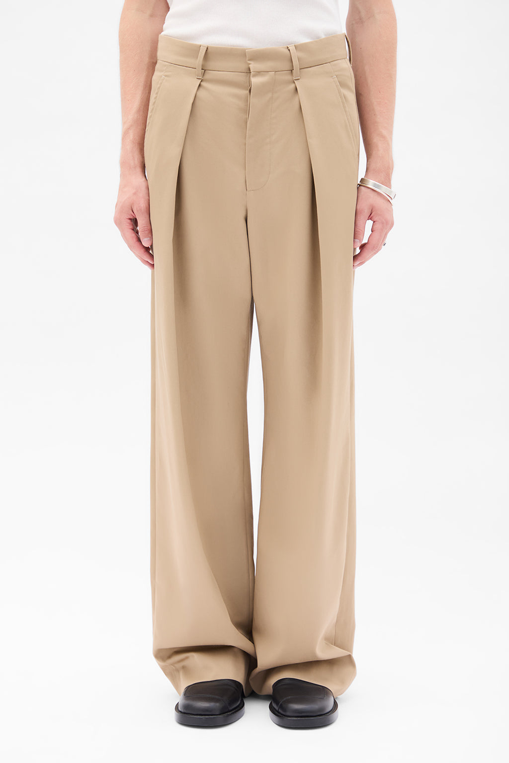 Botel Wide Leg Pleated Trousers