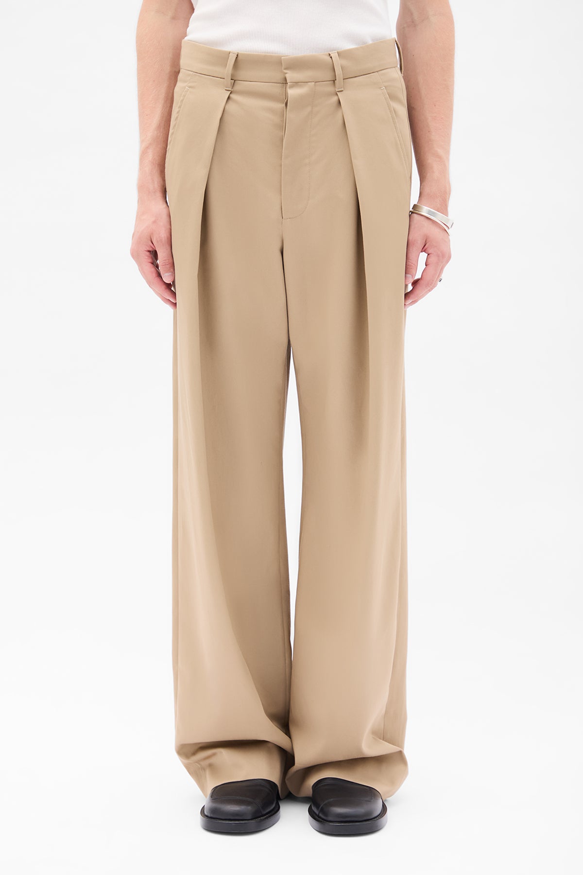 Botel Wide Leg Pleated Trousers