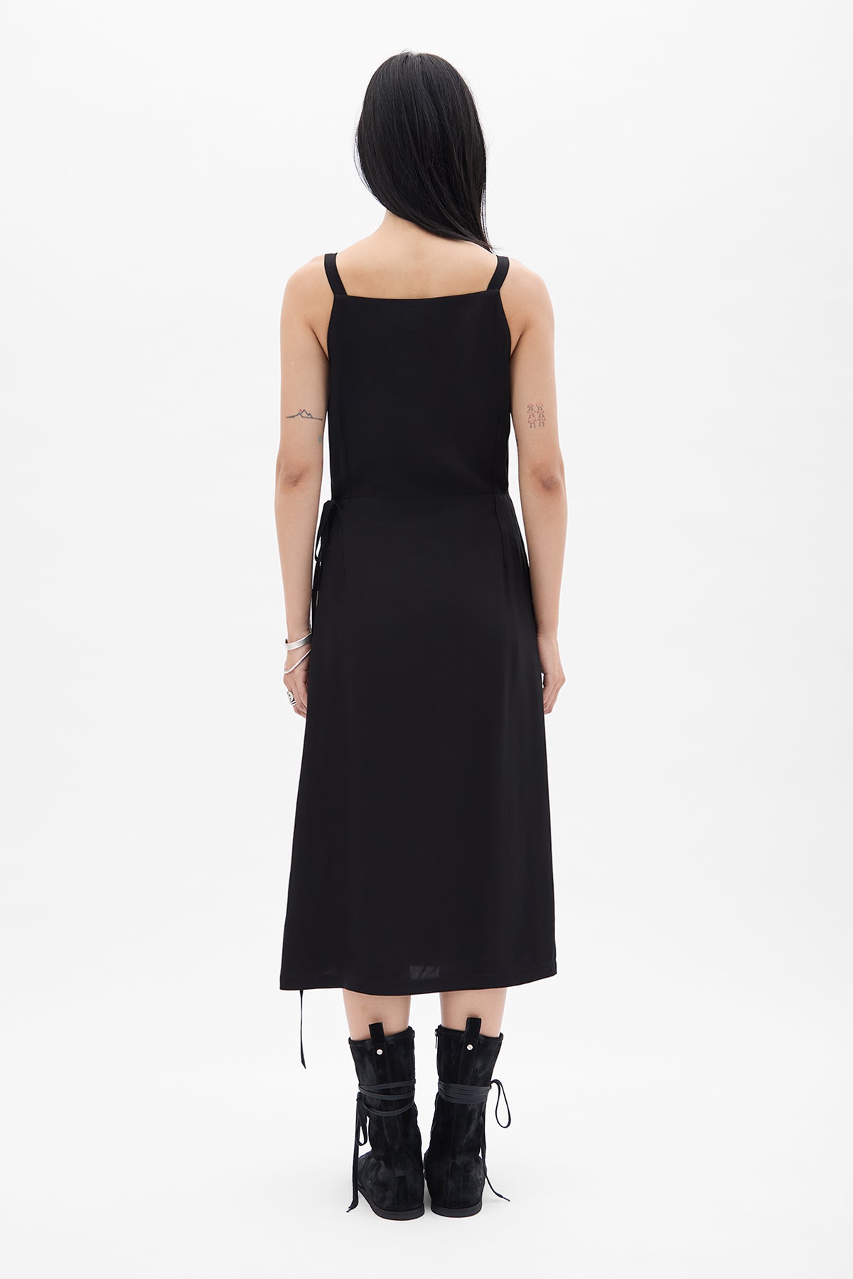 Desi Midi Schürzen-Wickelkleid 