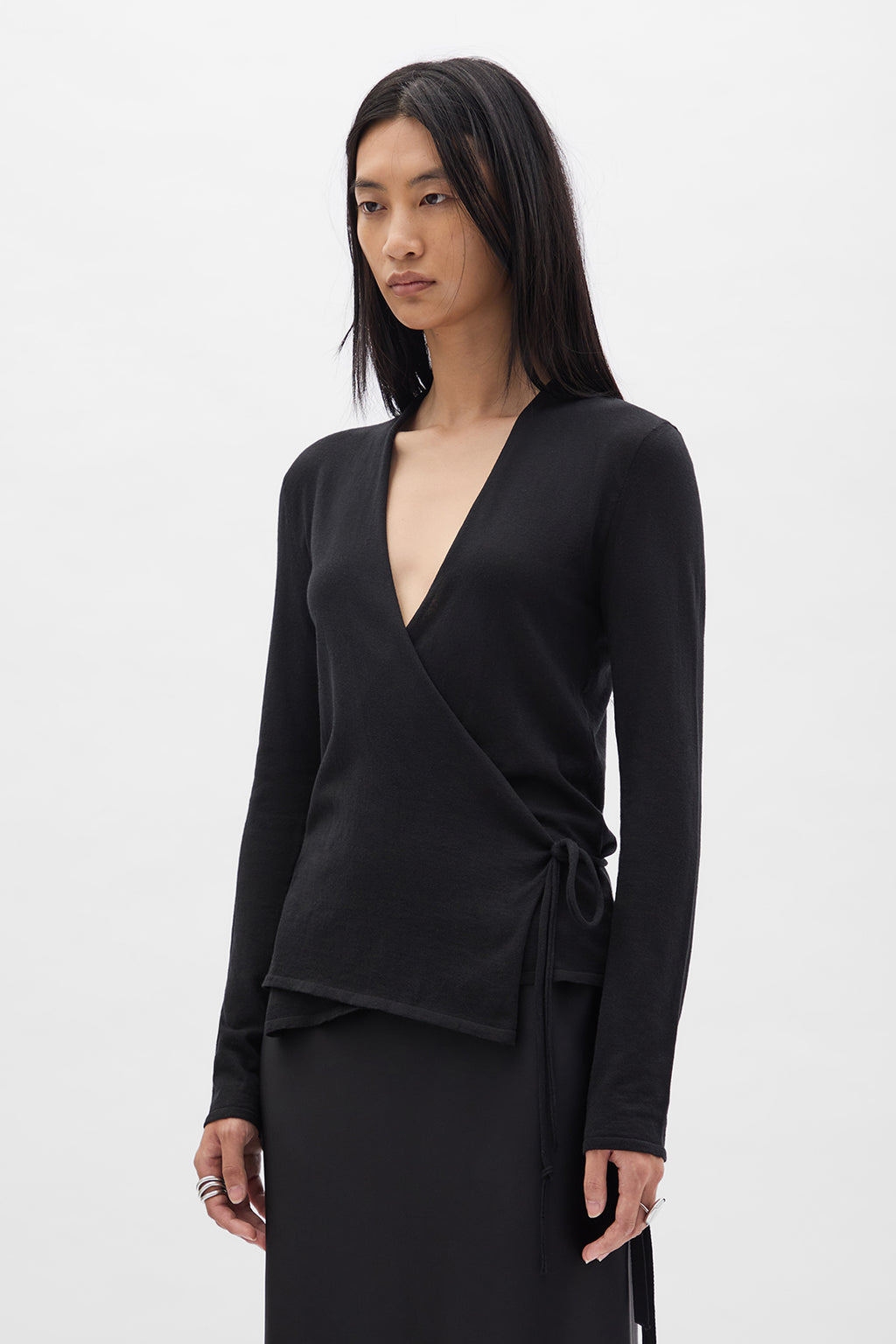 Fro Wrap Knit Cardigan Ann Demeulemeester Fro Wrap Knit Cardigan Ann Demeulemeester