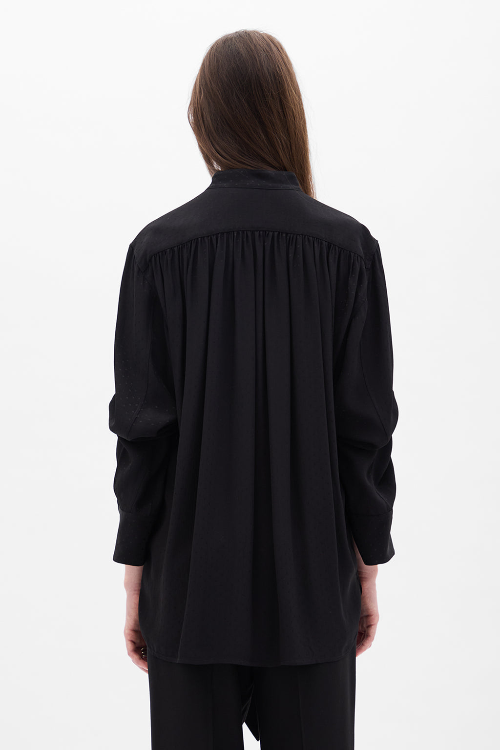 Dien Stand Collar Long Shirt