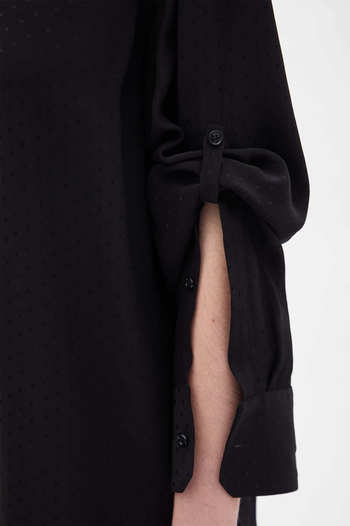 Dien Stand Collar Long Shirt