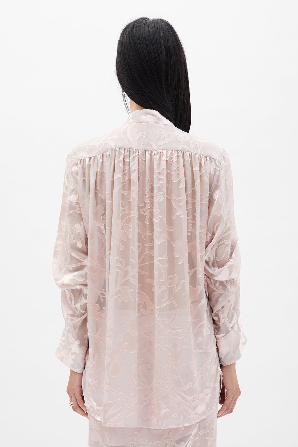 Dien Stand Collar Long Shirt