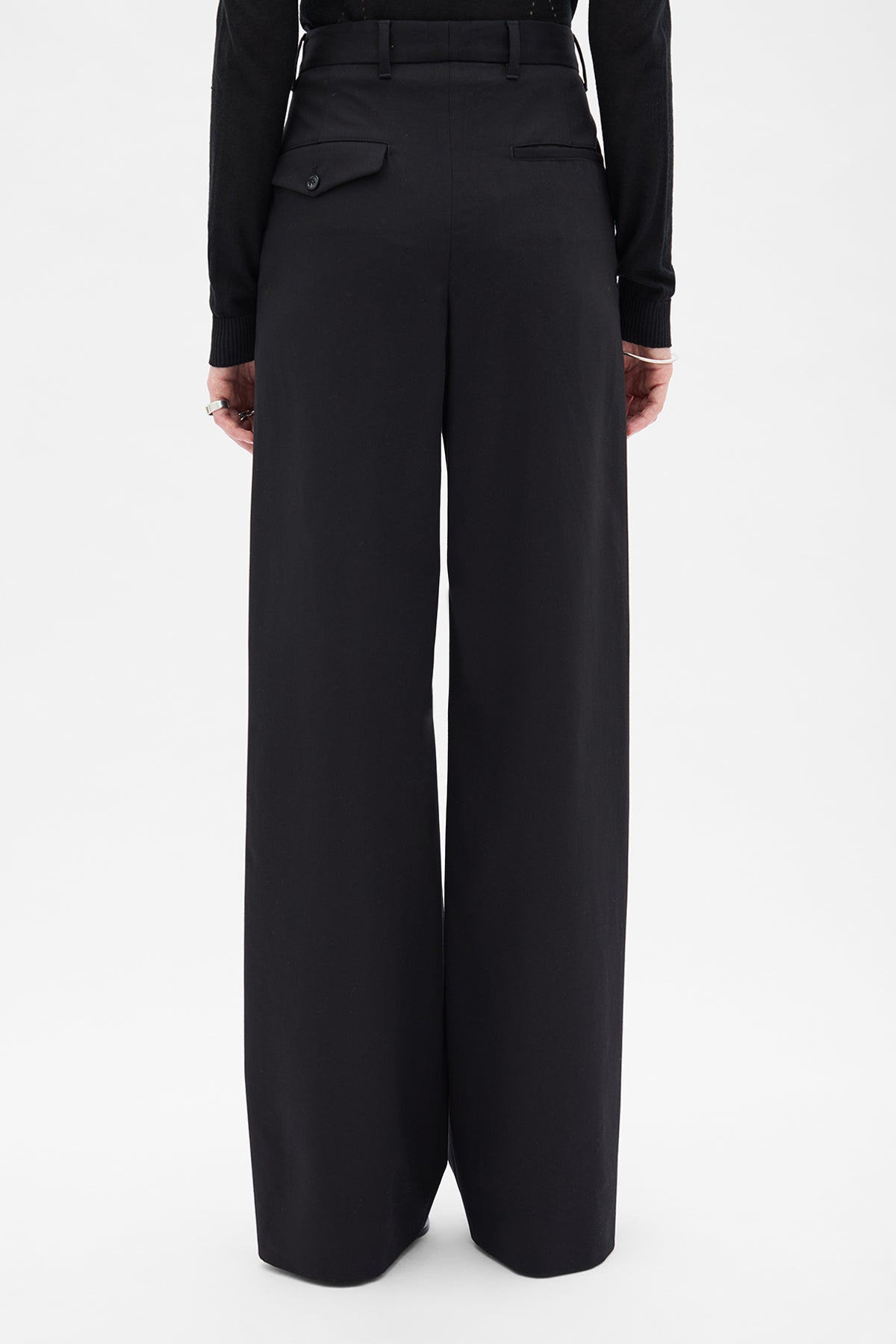 Nouke Wide Leg Pleated Trousers