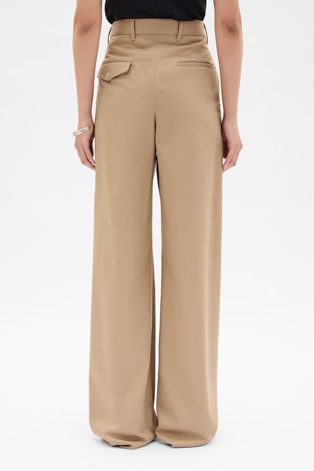 Nouk Wide Leg Pleated Trousers