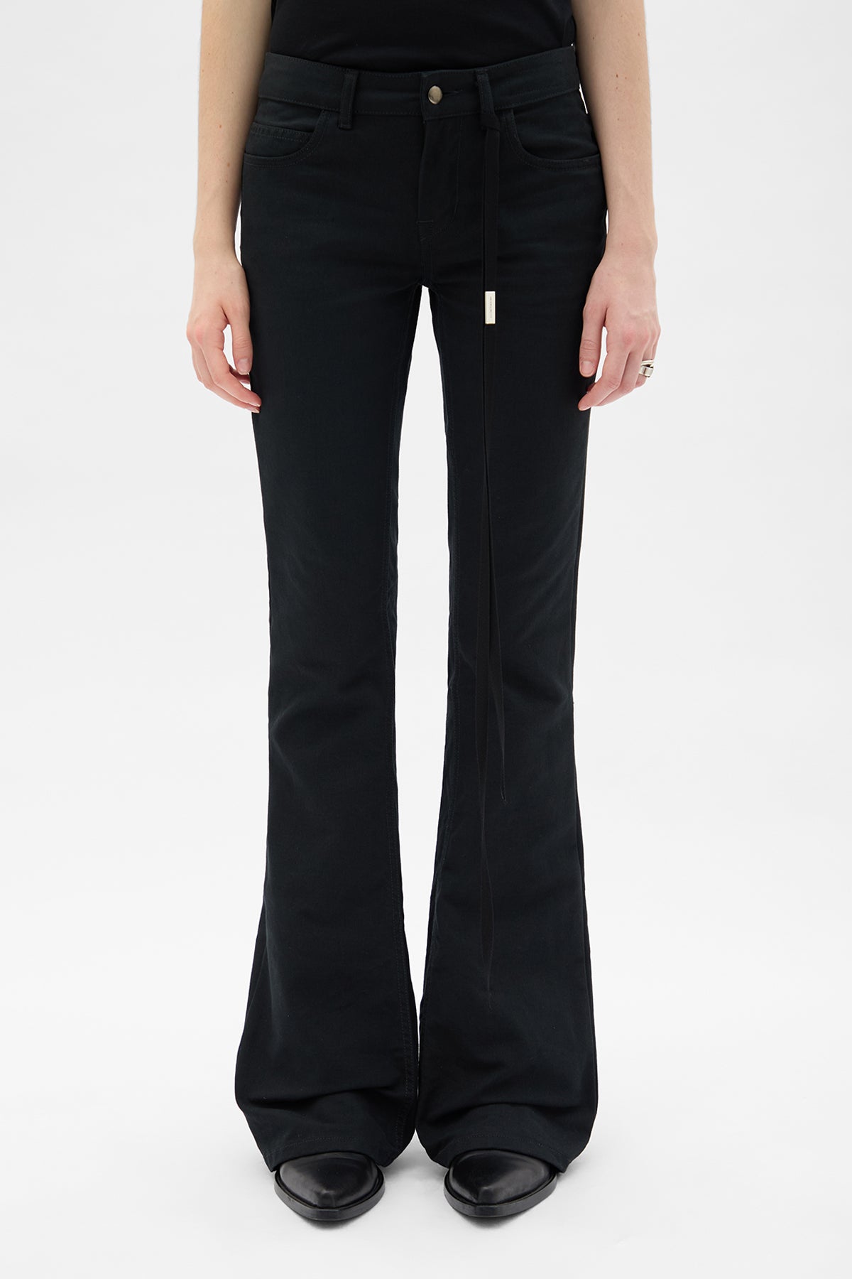 Xyla 5-Pockets Slim Fit Bootcut Trousers – Ann Demeulemeester